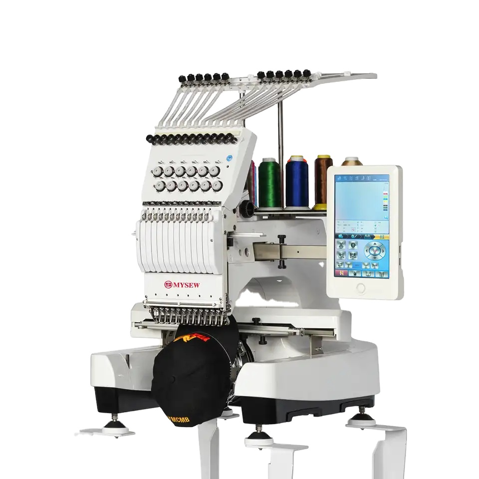 Embroidery Machine Computerized - เครื่องปักดิจิตอลอัตโนมัติความเร็วสูง MYSEW MFS 1200 คุณภาพสูง แบบหัวเดียว