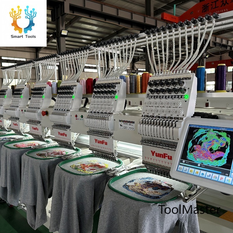 Embroidery Machine - เครื่องปักหมวกความเร็วสูงยี่ห้อ YUNFU รุ่นปี 2026 แบบ 6
