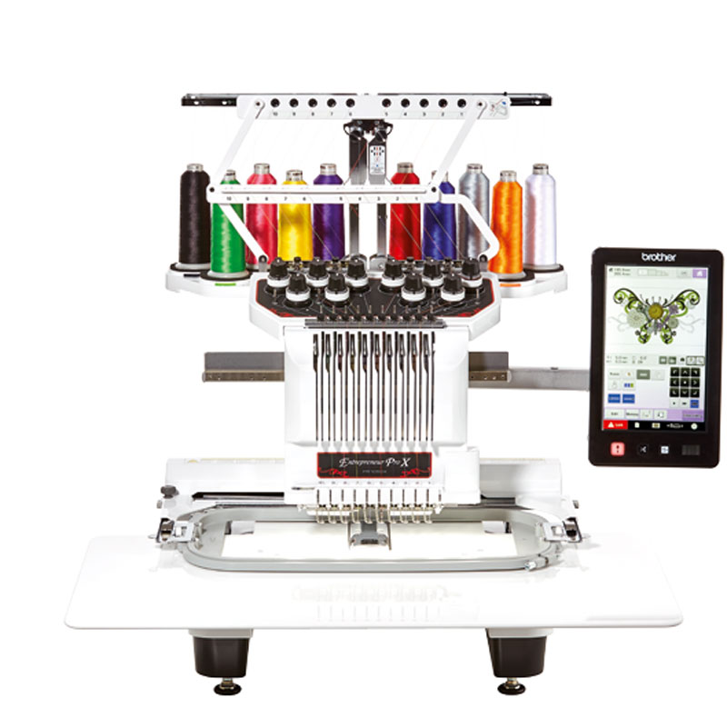 Embroidery Machine Computerized - เครื่องปักอุตสาหกรรมอัตโนมัติแบบตั้งโปรแกรมได้ Brother Pr1050x หัวเดียว 15 เข็ม