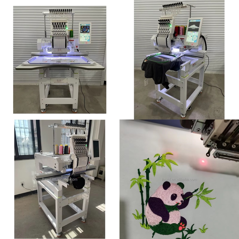 Embroidery Machine - เครื่องปักคอมพิวเตอร์หัวเดียว 12 15 เข็ม สำหรับ Brother