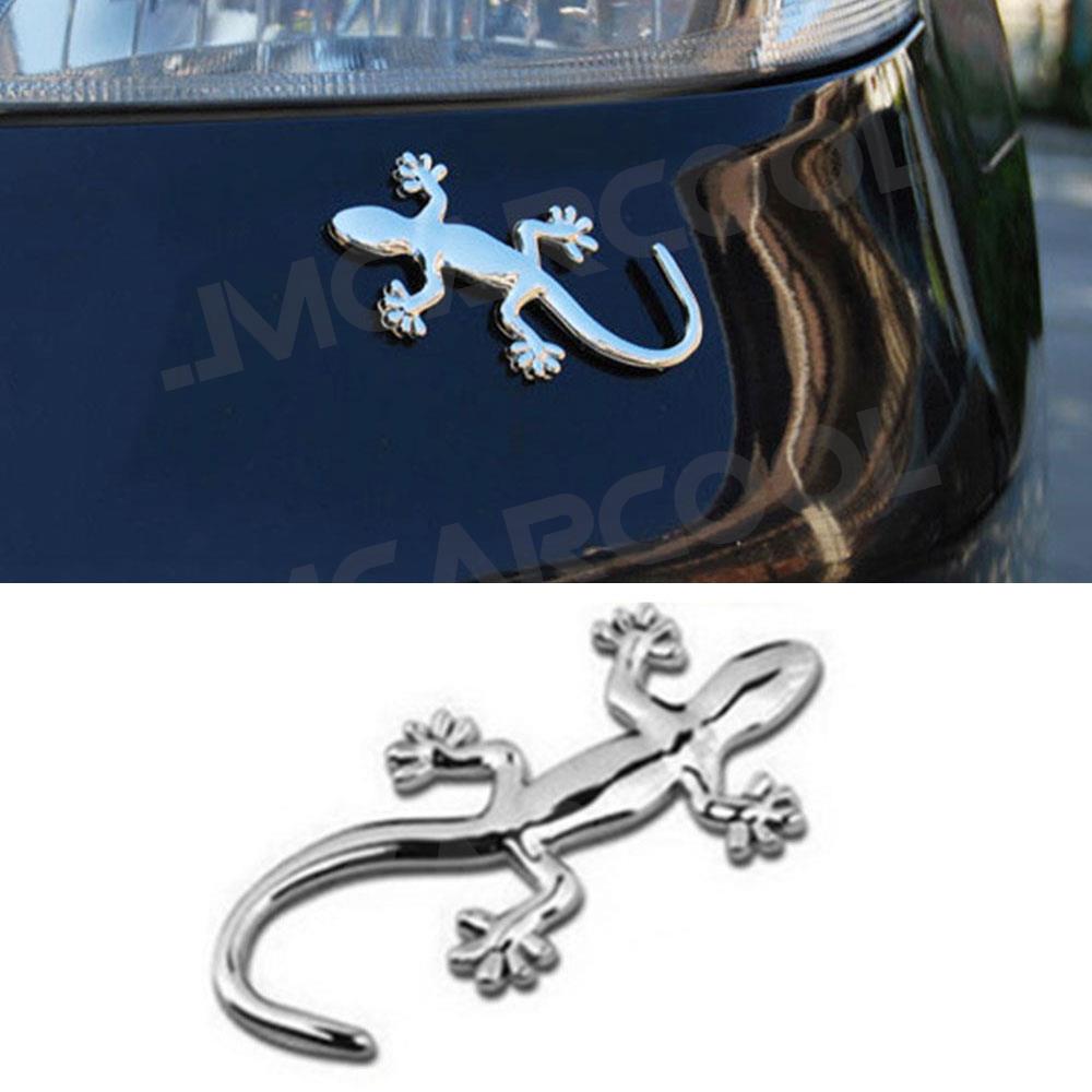 Embroidery H&M - Auto Accessorise อลูมิเนียมวัสดุ Lizard 3D สัญลักษณ์สติกเกอร์อุปกรณ์เสริมสําหรับรถตกแต่งเครื่องมือจัดแต่งทรงผม