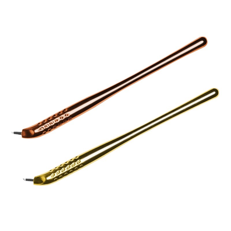 Embroidery Eyebrow - ปากกาไมโครเบลดแบบใช้แล้วทิ้ง 10 ชิ้น สำหรับสักคิ้วถาวรด้วยมือ