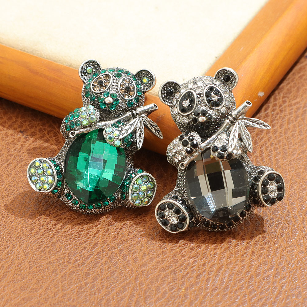 Embroidery Australia - CINDY XIANG น่ารัก Rhinestone กินไม้ไผ่ PANDA