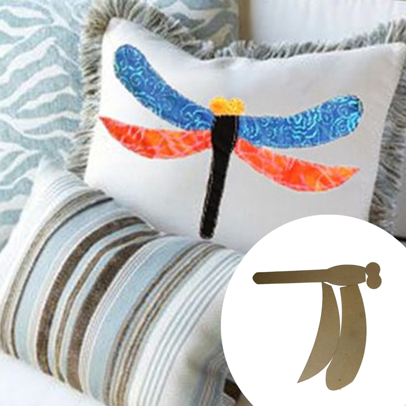 Embroidery Diy - เทมเพลตควิลท์แมลงปอ รูปแบบการตัดเย็บที่โปร่งใส เหมาะสําหรับงานฝีมือ DIY เทมเพลตการเย็บปักถักร้อยที่ทนทานสําหรับผ้าห่ม ปลอกหมอน