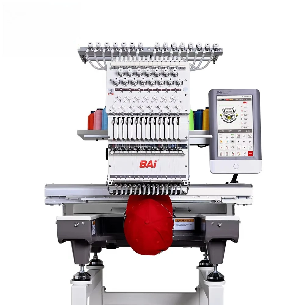 Embroidery Machine - เครื่องปักผ้าความเร็วสูงแบบหัวเดียว 15 เข็ม สำหรับผู้เริ่มต้น