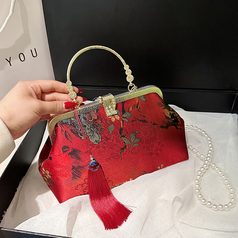 สไตล์ปักไหล่กระเป๋าผู้หญิงแฟชั - Embroidery Ideas For Bags บทวิจารณ์และราคา