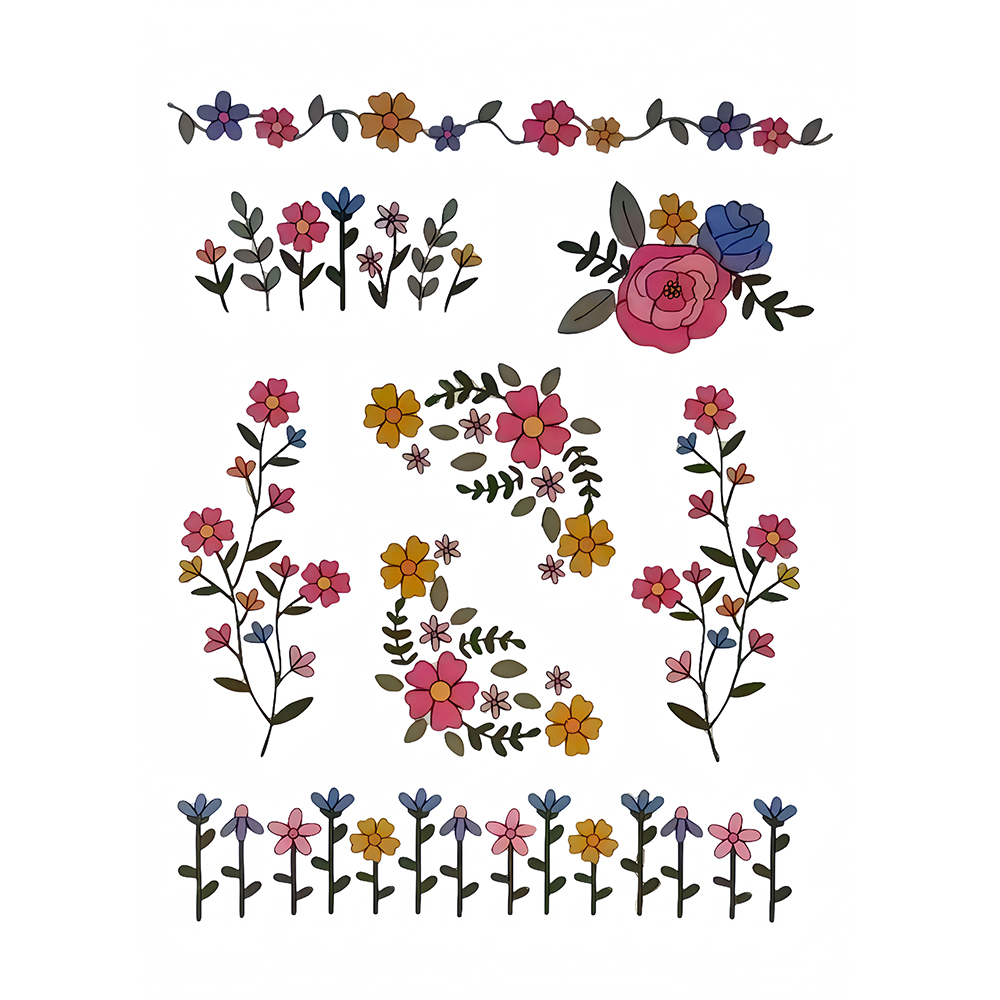 ชุดผ้ารองปักลายหลากสี 8 ชิ้น ส - Embroidery Web บทวิจารณ์และราคา