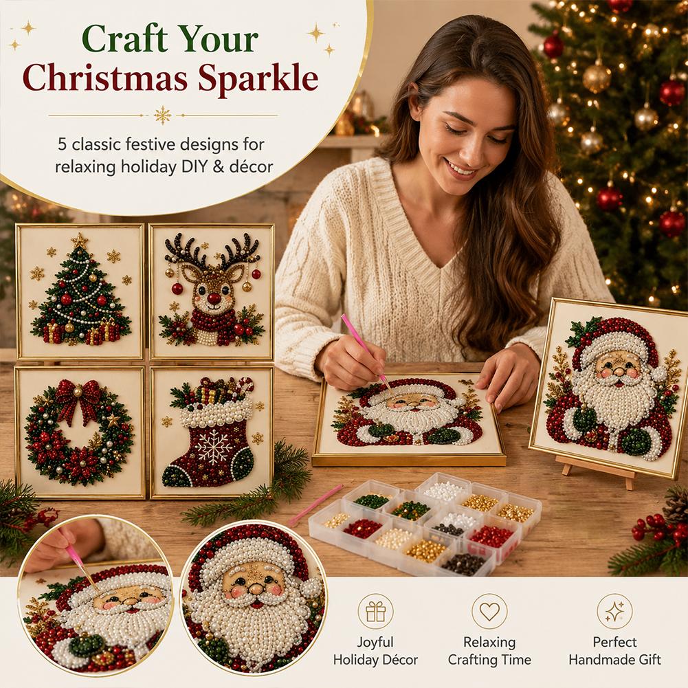 ชุดงานฝีมือ DIY ภาพปักลูกปัดรู - Embroidery Diy บทวิจารณ์และราคา