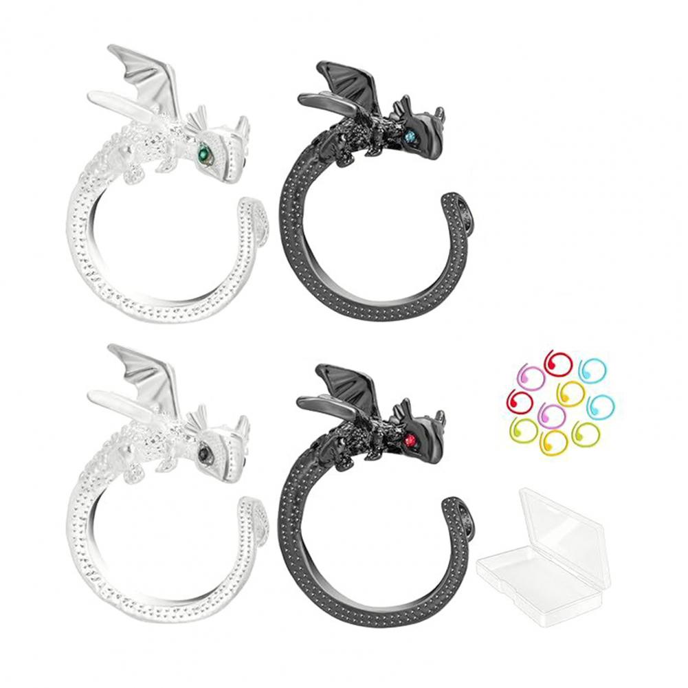 ตัวมาร์คเกอร์ถักโครเชต์รูปมังก - Stitch Marker Ring บทวิจารณ์และราคา