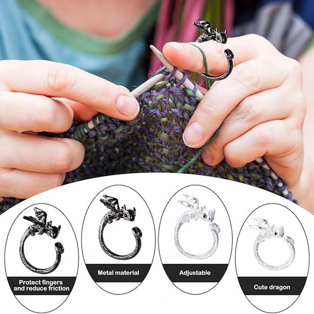 ตัวมาร์คเกอร์ถักโครเชต์รูปมังก - Stitch Marker Ring บทวิจารณ์และราคา