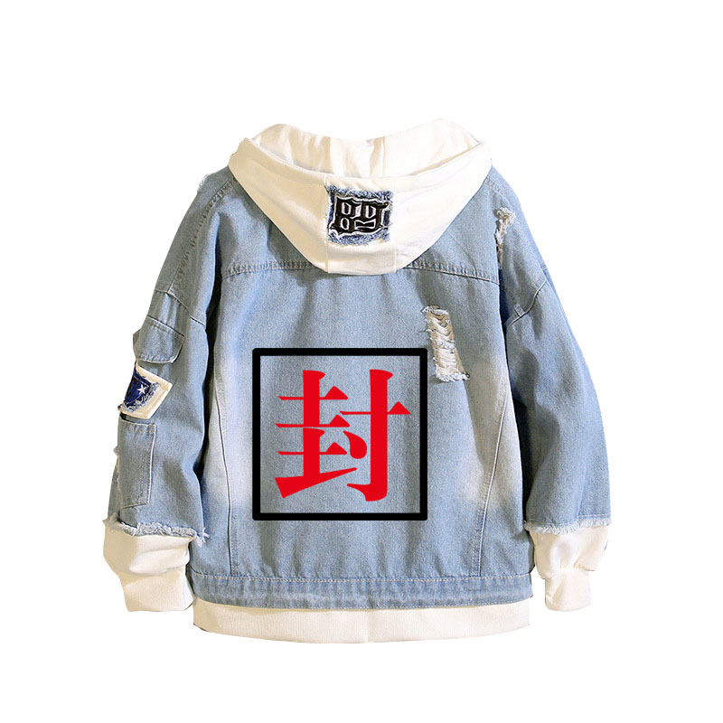 ห้องน้ำ-Bound Hanako-Kun DENIM - Embroidery Jacket Jeans บทวิจารณ์และราคา