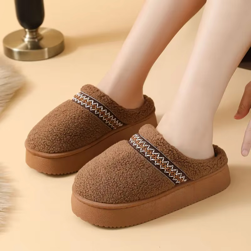 รองเท้าแตะผ้าฝ้ายพื้นหนานุ่มสำ - Embroidery Yes บทวิจารณ์และราคา