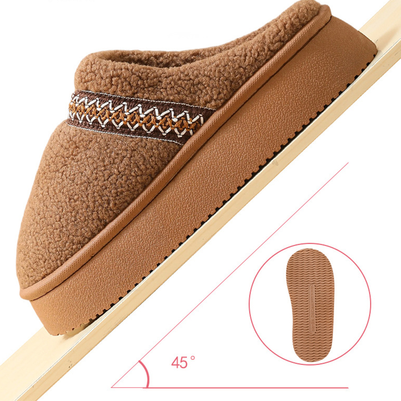 รองเท้าแตะผ้าฝ้ายพื้นหนานุ่มสำ - Embroidery Yes บทวิจารณ์และราคา