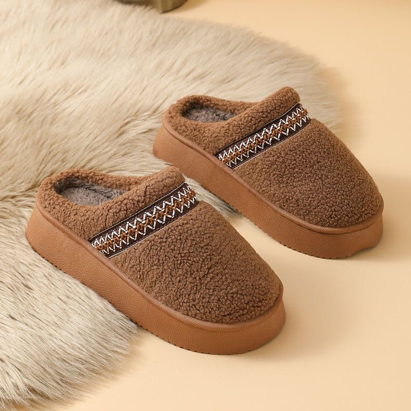 รองเท้าแตะผ้าฝ้ายพื้นหนานุ่มสำ - Embroidery Yes บทวิจารณ์และราคา