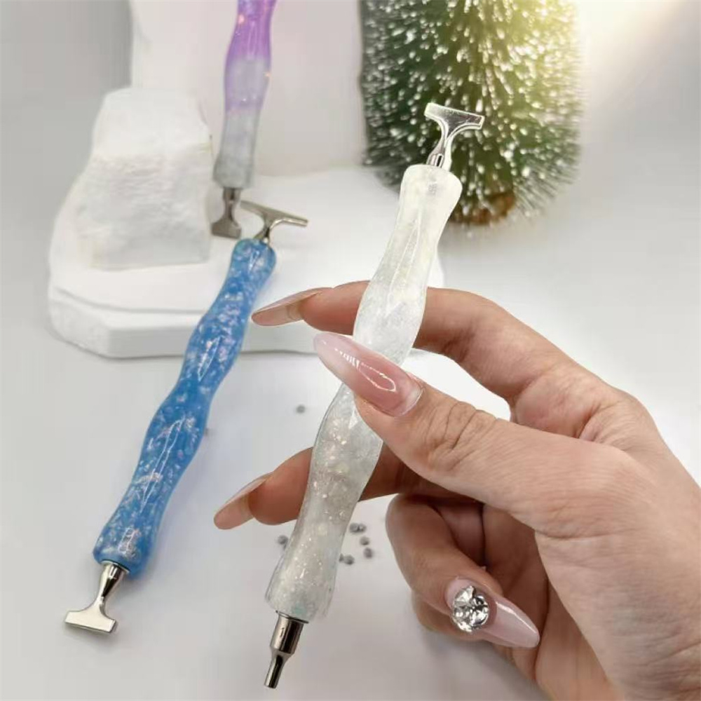ปากกาเพชรเรซิ่นแบบใหม่ ลายคลื่ - Embroidery Handicraft บทวิจารณ์และราคา