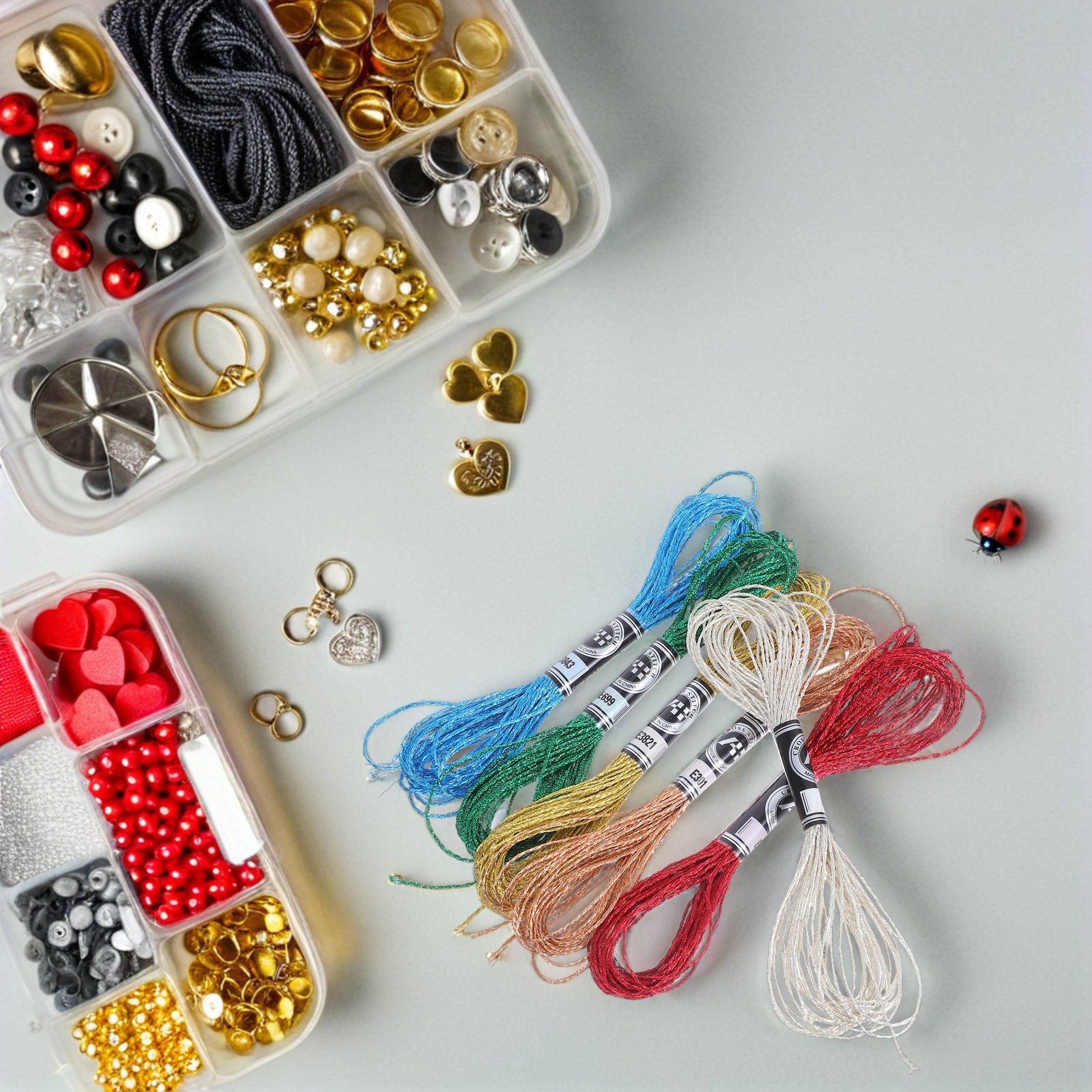 ด้ายปักโลหะหรูหรา 6 ชิ้น สีสัน - Embroidery Diy บทวิจารณ์และราคา