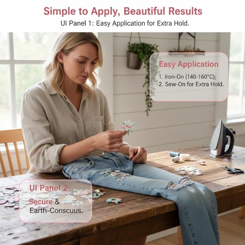 แพทช์ปักลายดอกไม้ 1 ชิ้น สำหรั - Embroidery Jacket Jeans บทวิจารณ์และราคา