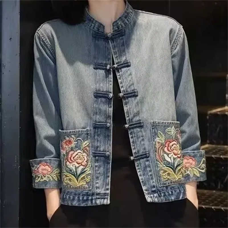 เสื้อแจ็คเก็ตยีนส์ปักลายสวยงาม - Embroidery Jacket Jeans บทวิจารณ์และราคา