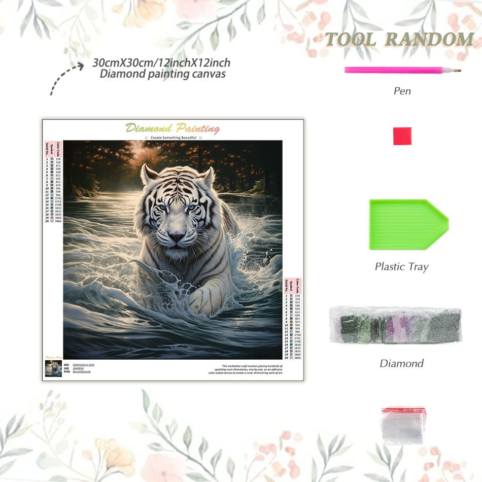 ชุดภาพวาดเพชรลายเสือ CHENISTOR - Embroidery Ideas For Bags บทวิจารณ์และราคา