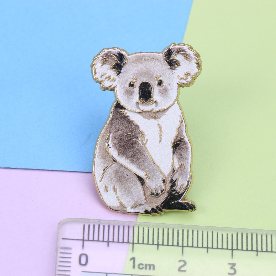 เข็มกลัดเคลือบสีน้ำรูปโคอาล่า, - Embroidery Australia บทวิจารณ์และราคา