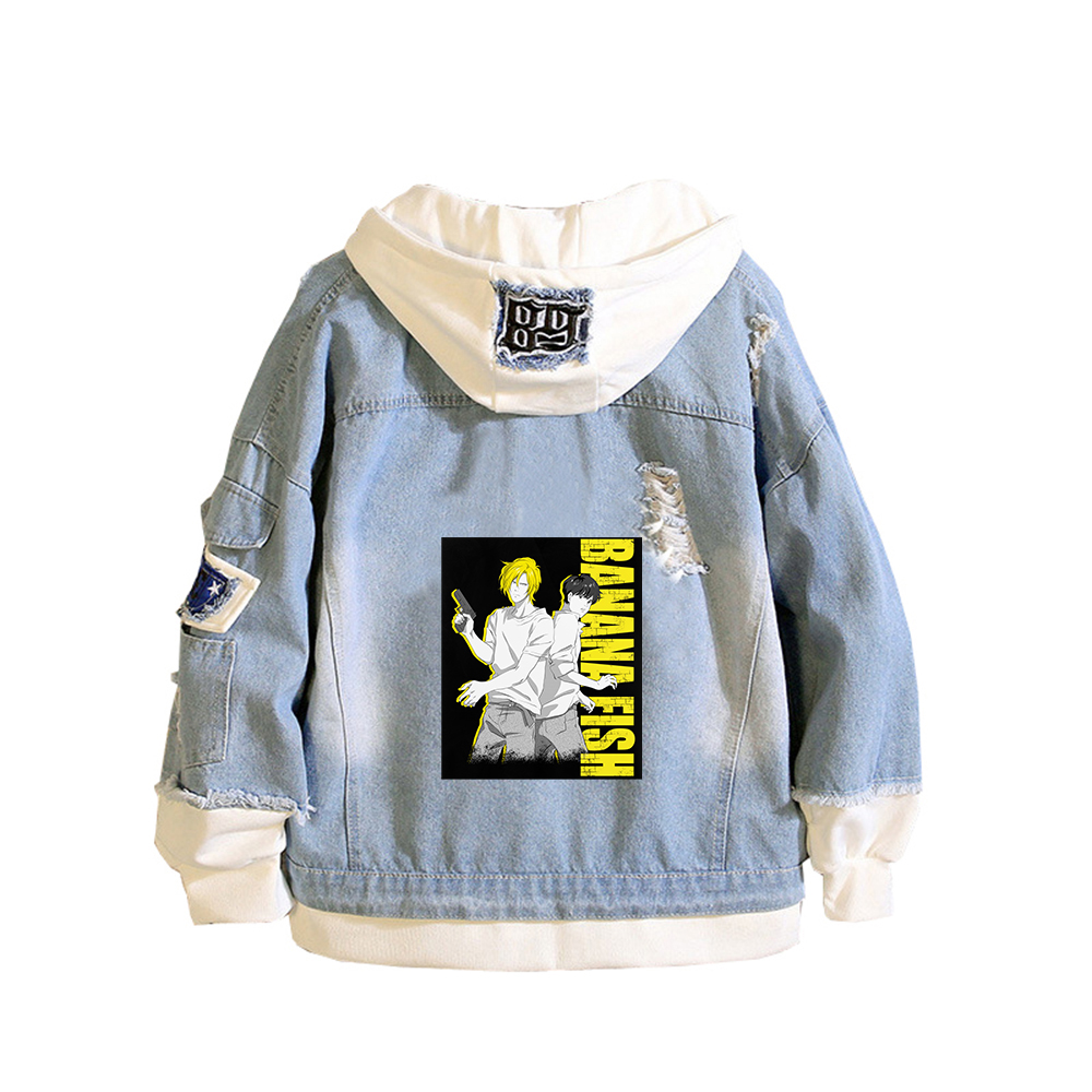 เสื้อแจ็คเก็ตยีนส์ลายการ์ตูนแบ - Embroidery Jacket Jeans บทวิจารณ์และราคา