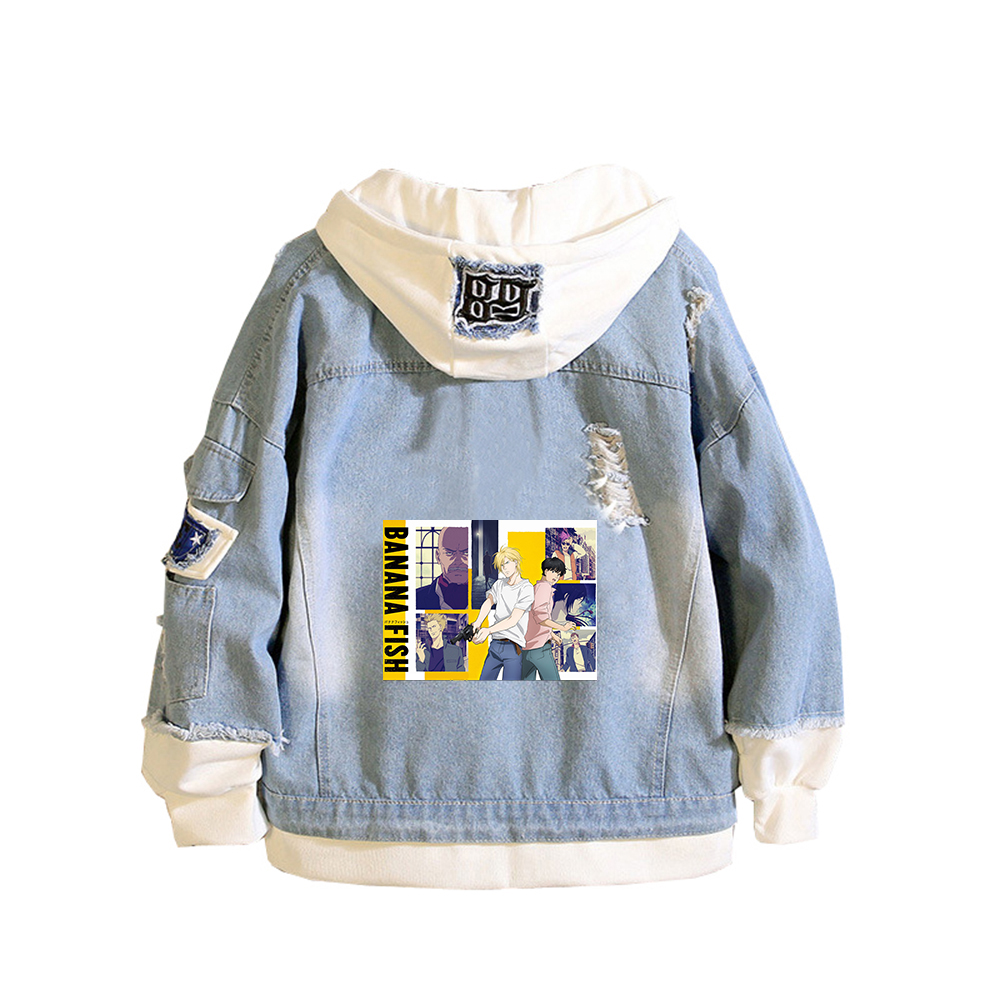 เสื้อแจ็คเก็ตยีนส์ลายการ์ตูนแบ - Embroidery Jacket Jeans บทวิจารณ์และราคา