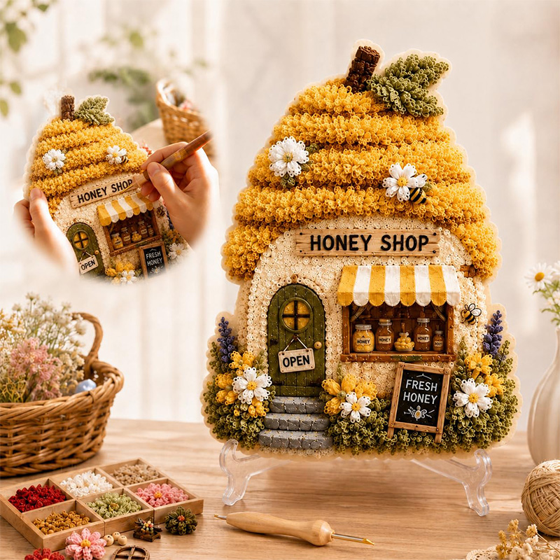 ชุดงานฝีมือ DIY บ้านเห็ด 3 มิต - Embroidery Diy บทวิจารณ์และราคา