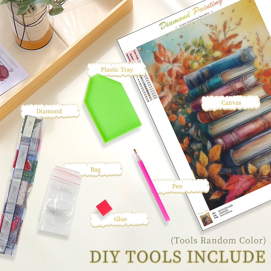 RUOPOTY ภาพวาดเพชร 5 มิติ รูปม - Embroidery Ideas For Bags บทวิจารณ์และราคา