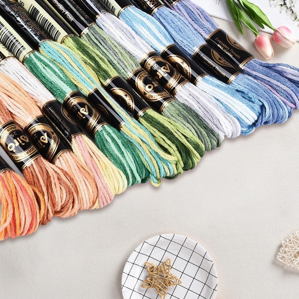 ไหมปักครอสติช 12 ม้วน 105 หลา  - Embroidery Handicraft บทวิจารณ์และราคา