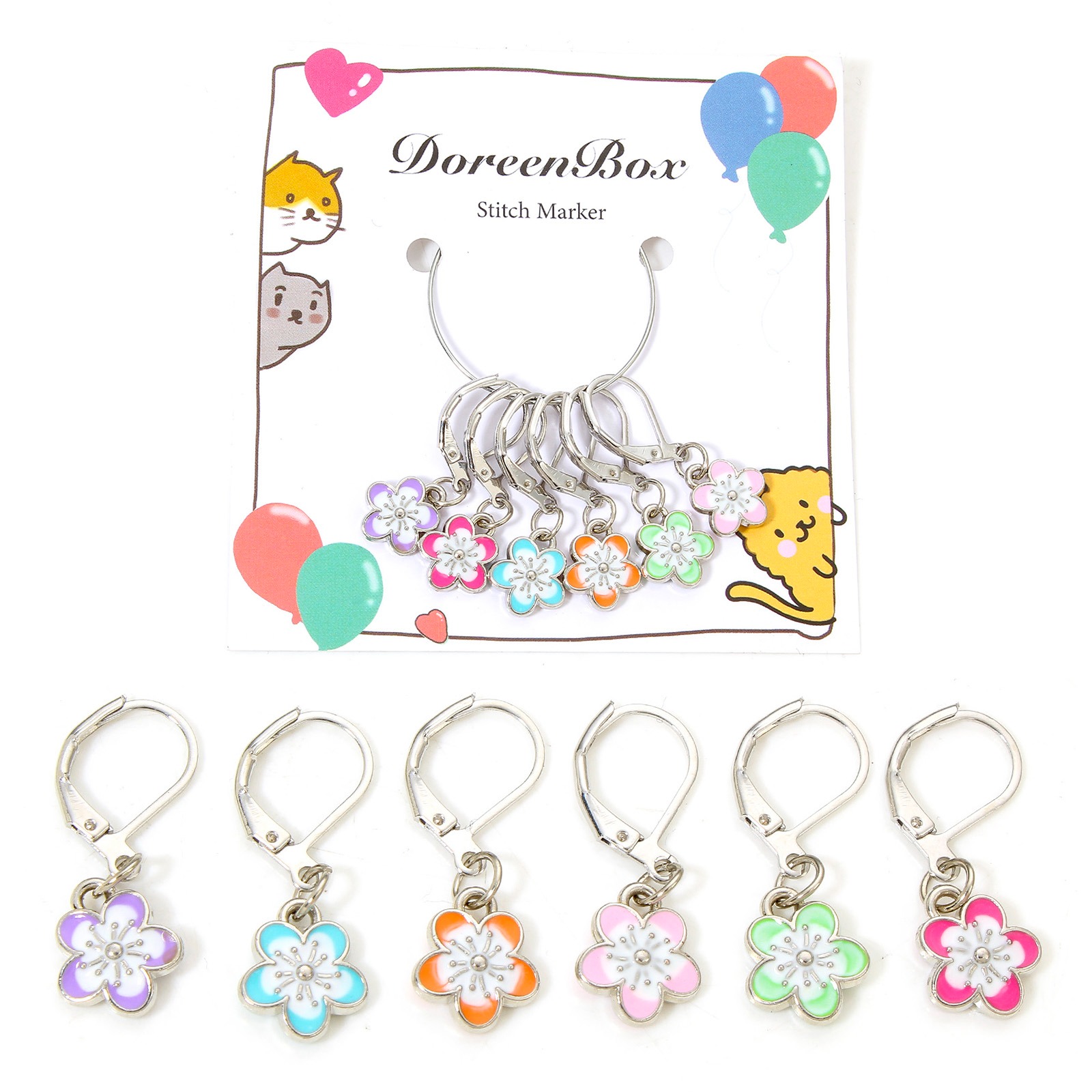 6 ชิ้น/เซ็ตถัก Stitch Markers  - Stitch Marker Ring บทวิจารณ์และราคา