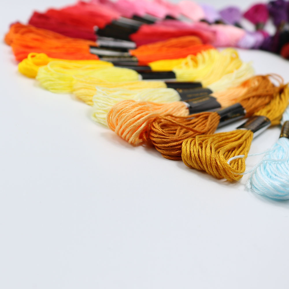 ด้ายปักครอสสติชสีพื้น 50 สี ด้ - Embroidery Diy บทวิจารณ์และราคา