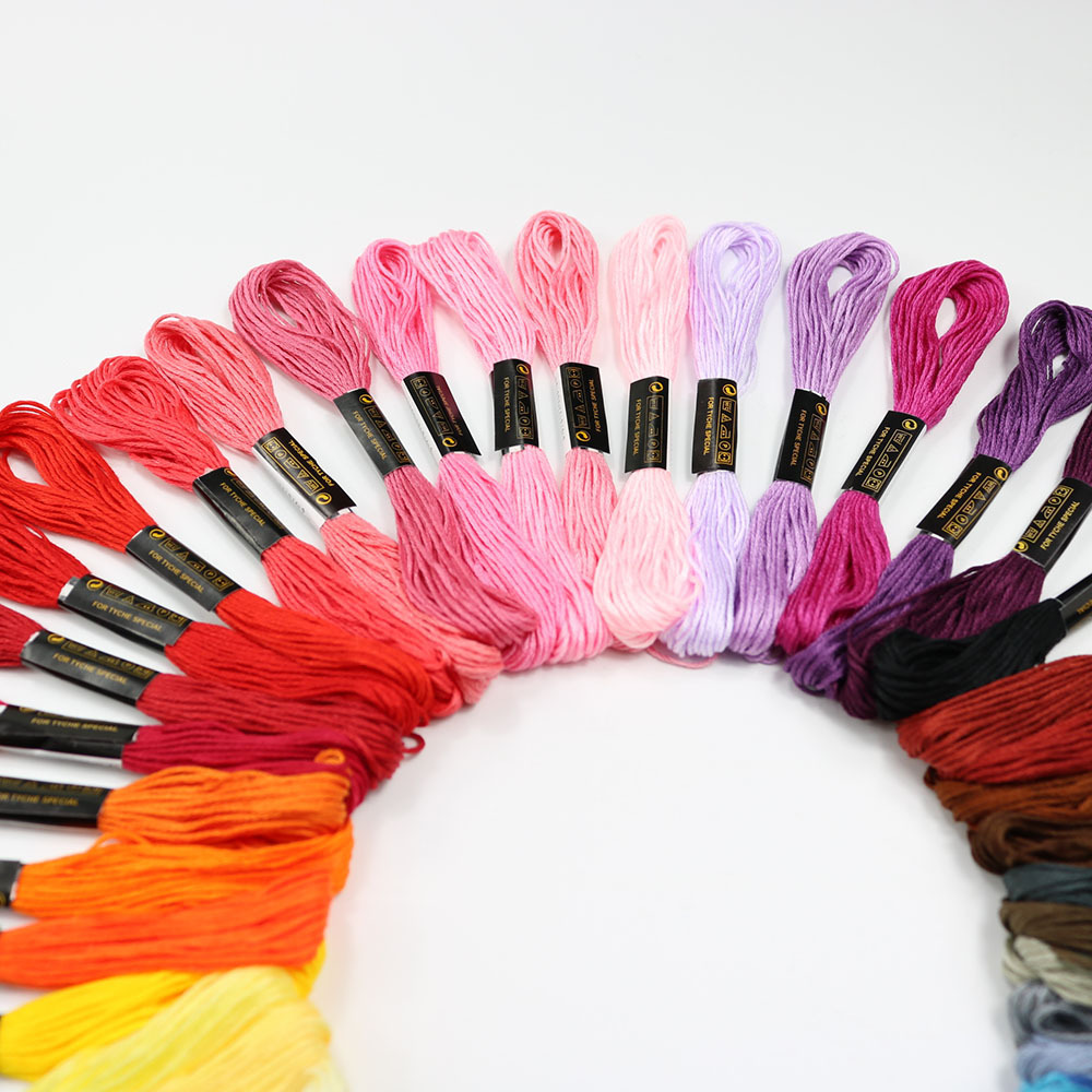 ด้ายปักครอสสติชสีพื้น 50 สี ด้ - Embroidery Diy บทวิจารณ์และราคา