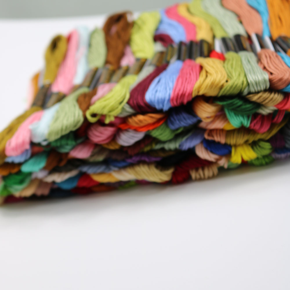 ด้ายปักครอสสติชสีพื้น 50 สี ด้ - Embroidery Diy บทวิจารณ์และราคา