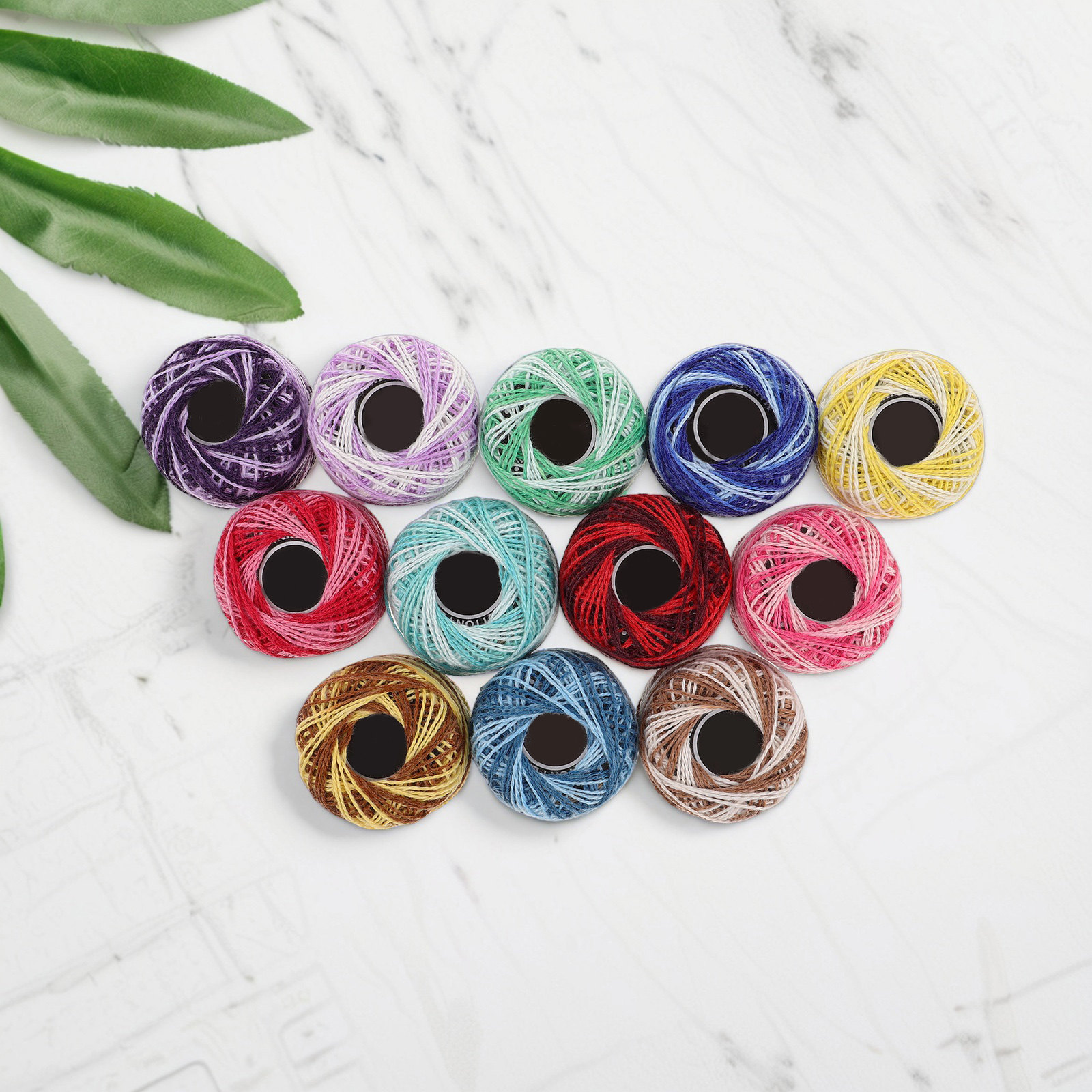 ชุดด้ายปักผ้าฝ้ายหลากสี 12 ชิ้ - Embroidery Diy บทวิจารณ์และราคา