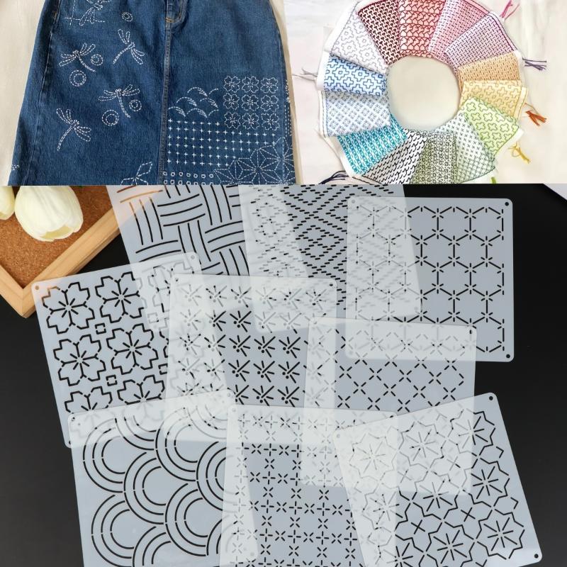 แม่แบบปักซาชิโกะ 9/32 ชิ้น แบบ - Embroidery Handicraft บทวิจารณ์และราคา