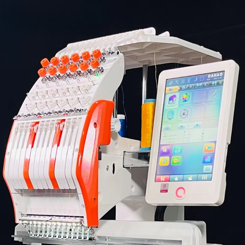 เครื่องปักหมวกความเร็วสูงแบบคอ - Embroidery Machine Computerized บทวิจารณ์และราคา