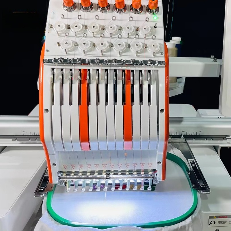 เครื่องปักหมวกความเร็วสูงแบบคอ - Embroidery Machine Computerized บทวิจารณ์และราคา