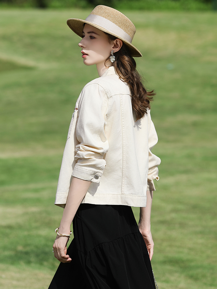 I BELIEVE YOU เสื้อแจ็คเก็ตยีน - Embroidery Jacket Jeans บทวิจารณ์และราคา