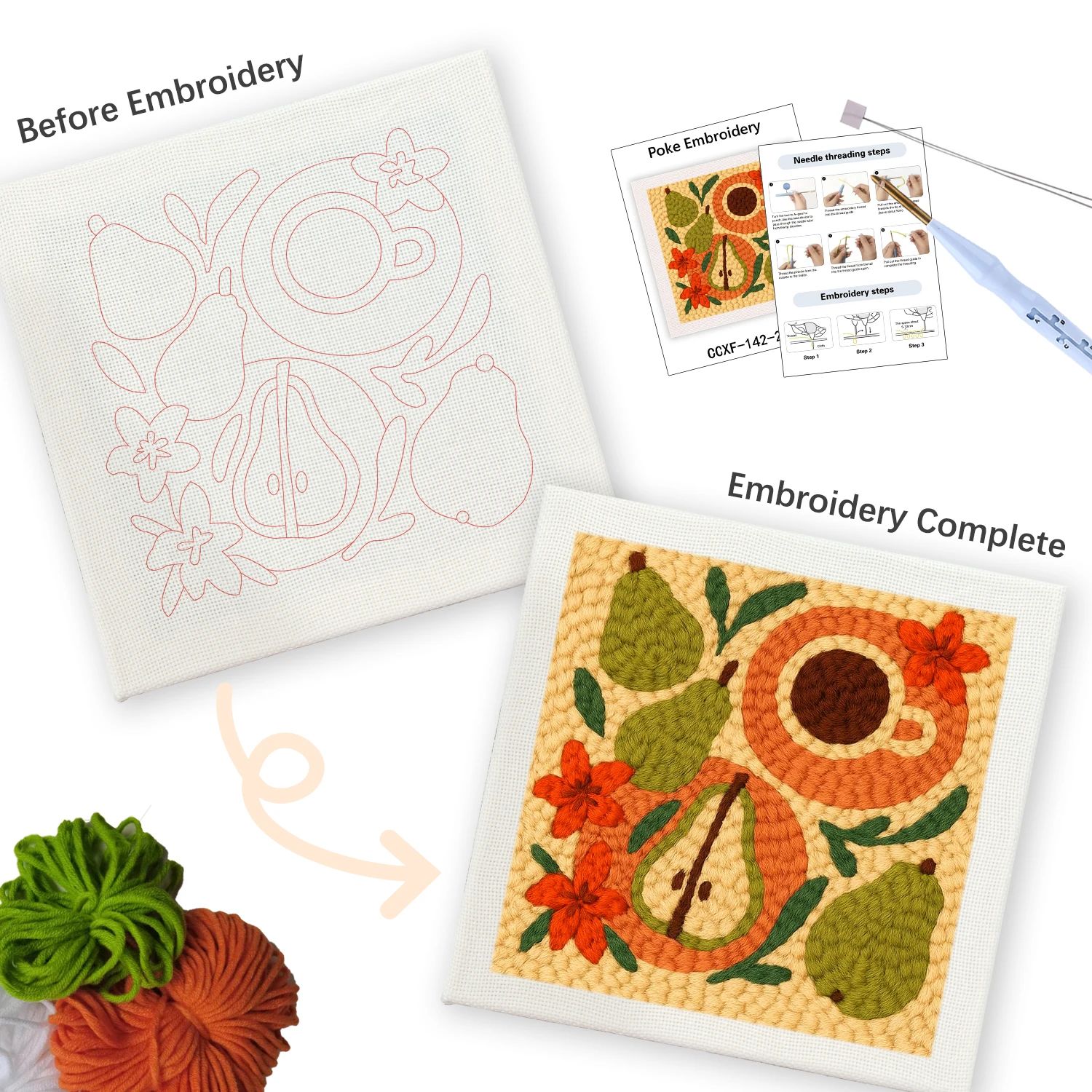 GATYZTORY ชุดอุปกรณ์ปักลายซานต - Embroidery Ideas For Bags บทวิจารณ์และราคา