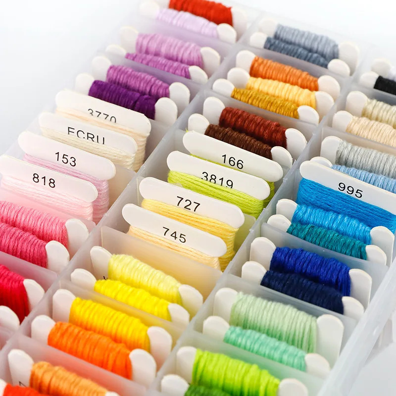 ชุดด้ายปักผ้าฝ้าย 100% พร้อมกล - Embroidery Diy บทวิจารณ์และราคา