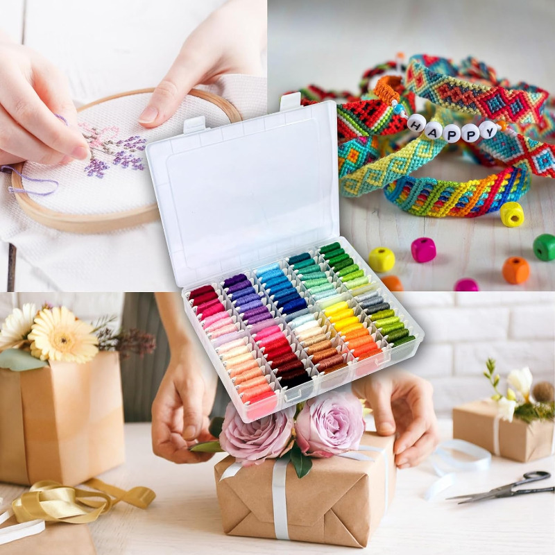 ชุดด้ายปักผ้าฝ้าย 100% พร้อมกล - Embroidery Diy บทวิจารณ์และราคา